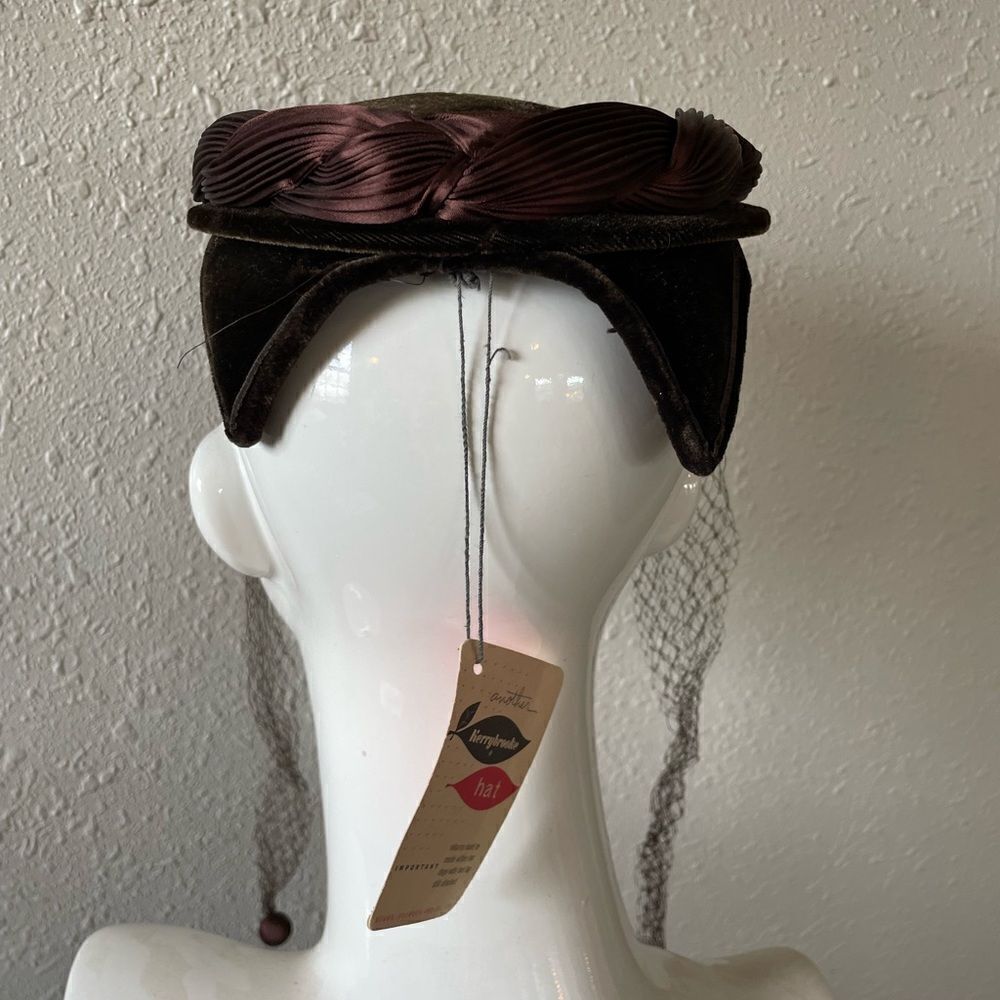 NWT Vintage 50/60’s Kerry Brooke Hat and Veil - Picture 4 of 8